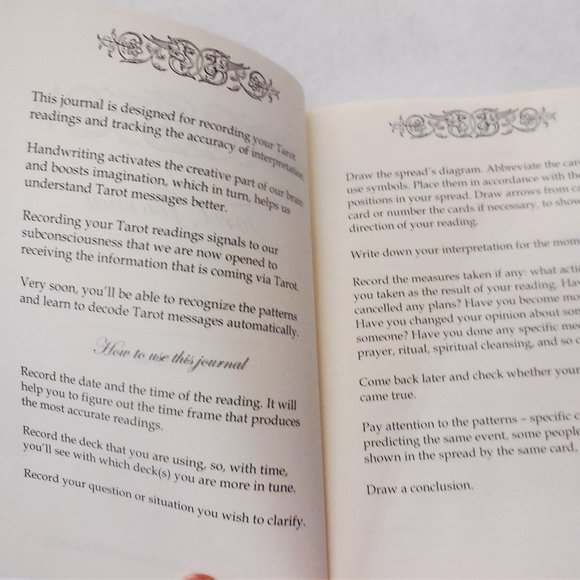 Tarot Journal Record Log Notebook 6"x9" 108 pages gifts - Picture 3 of 5